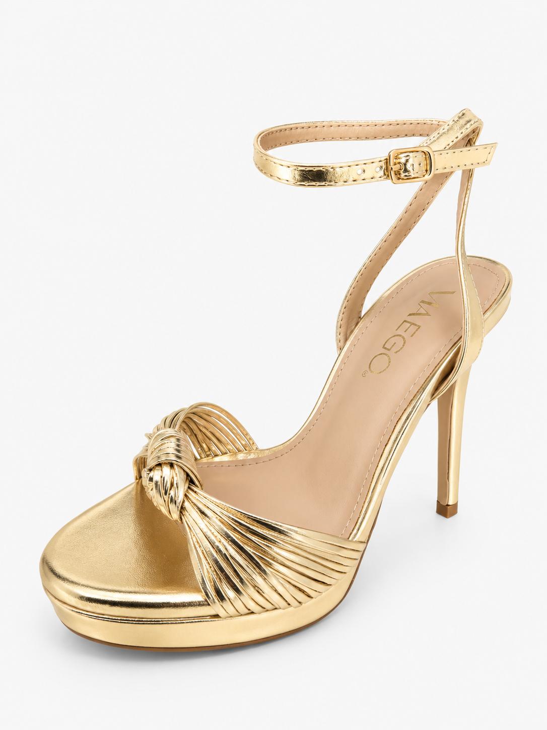 Via Ego Fakhir Platform Sandals Gold