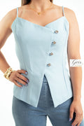 Diana Blue Blouse