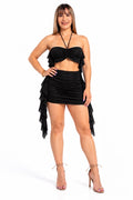 Maribella Black Glitter Set