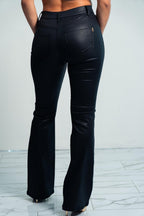 Vibrant Black Leather