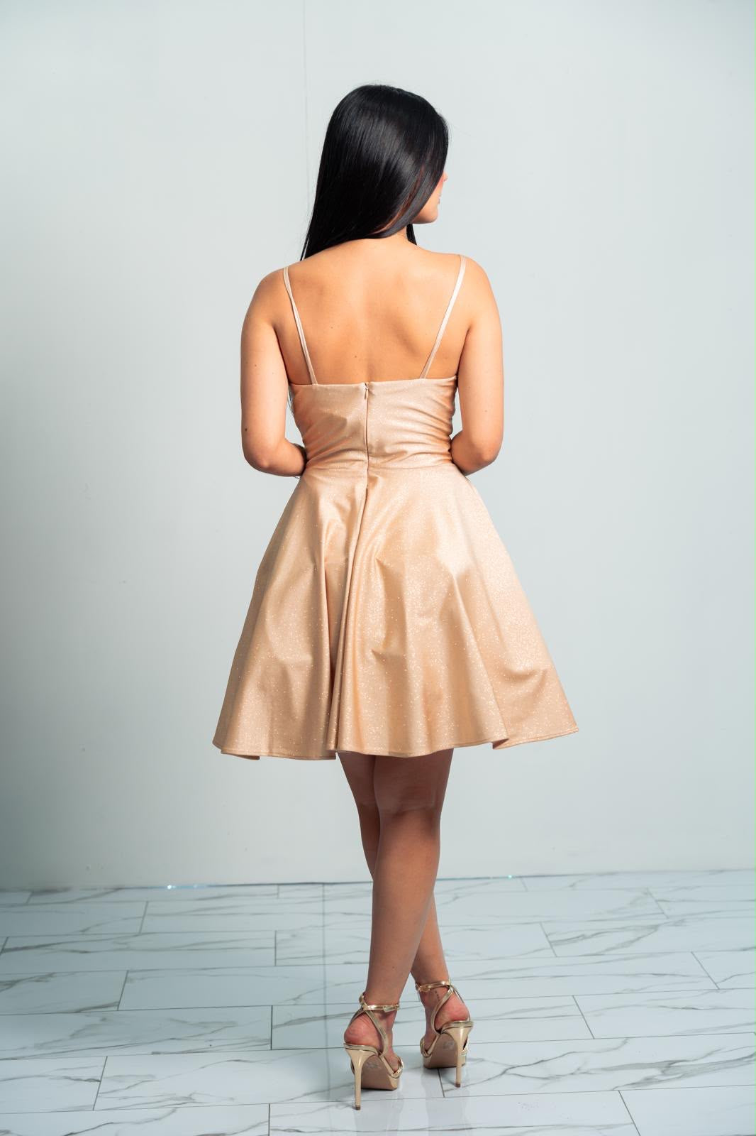 Rose Gold Glitter Dress