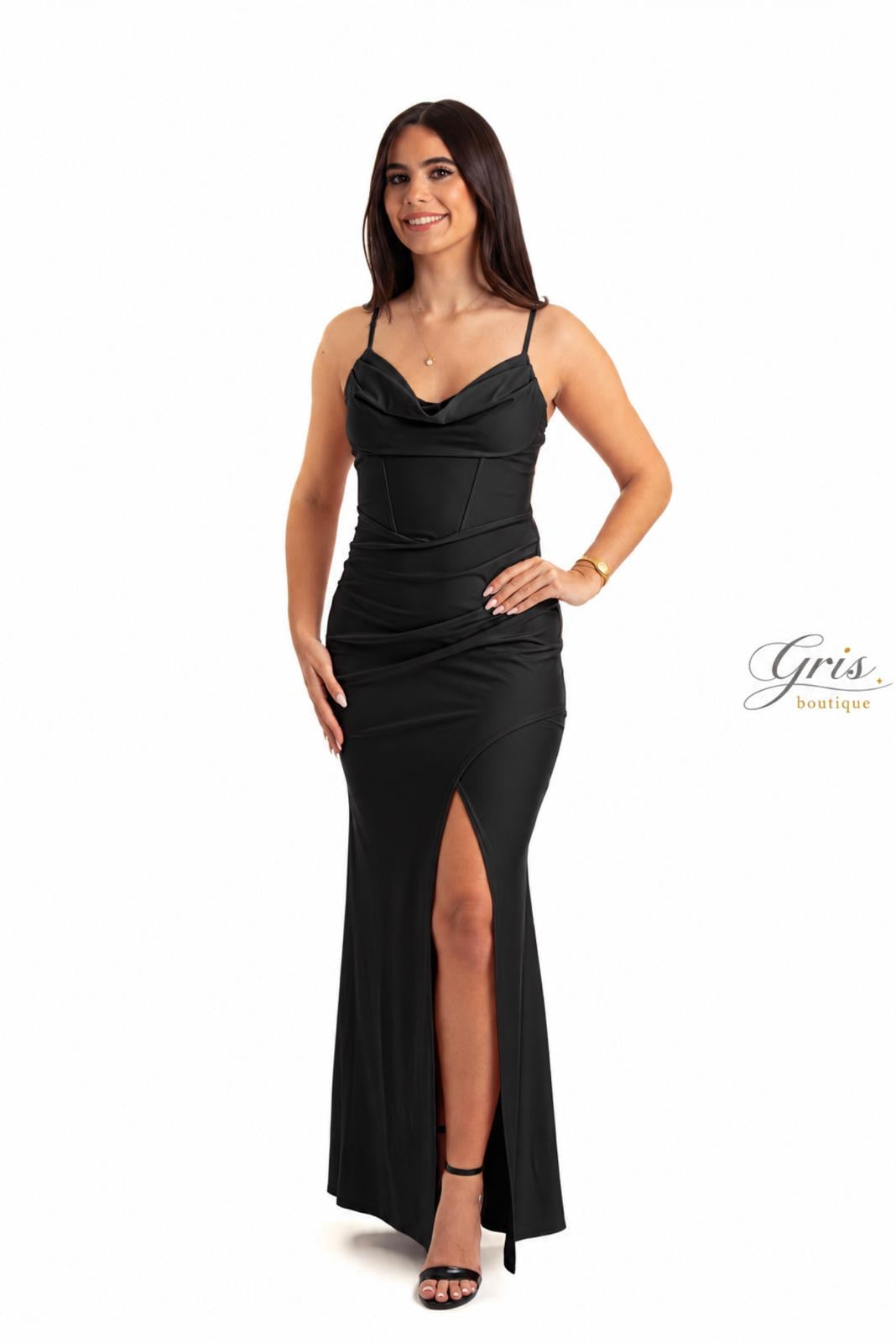 Eloise Black Long Dress