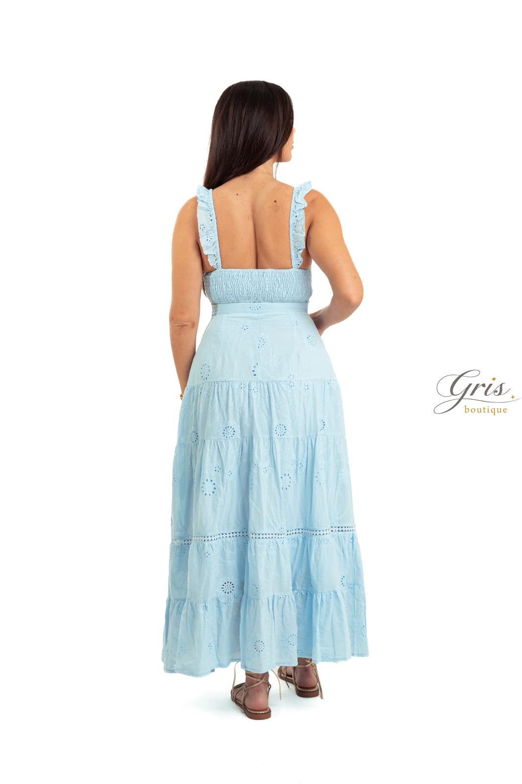 Darcy Blue Skirt Set