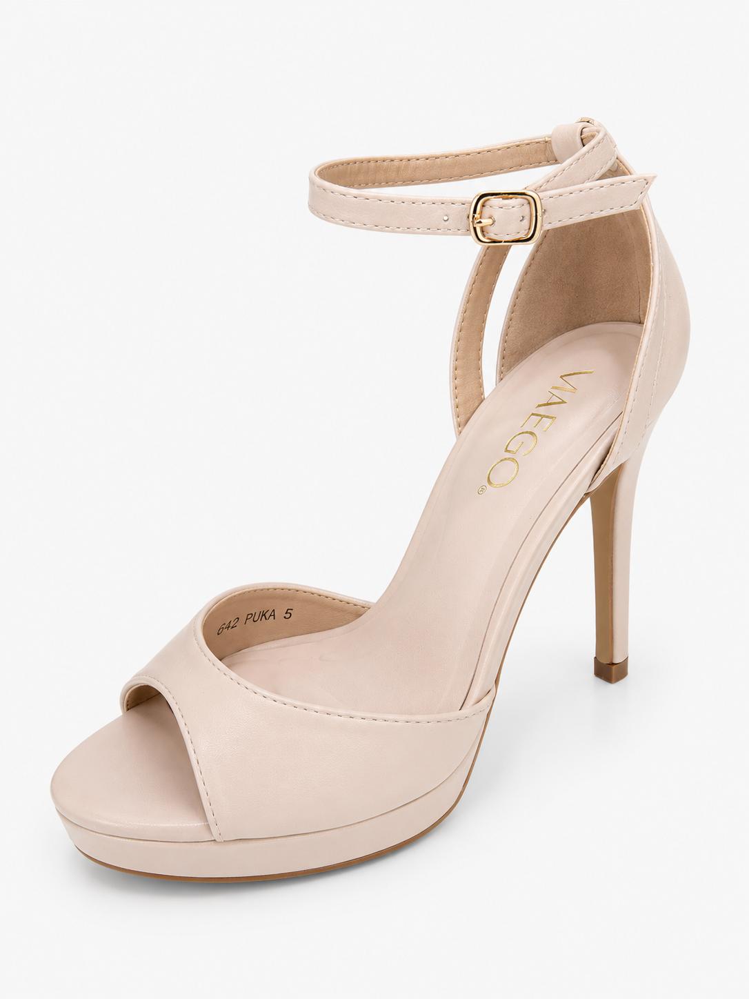 Sandalias de plataforma Via Ego Puka color beige