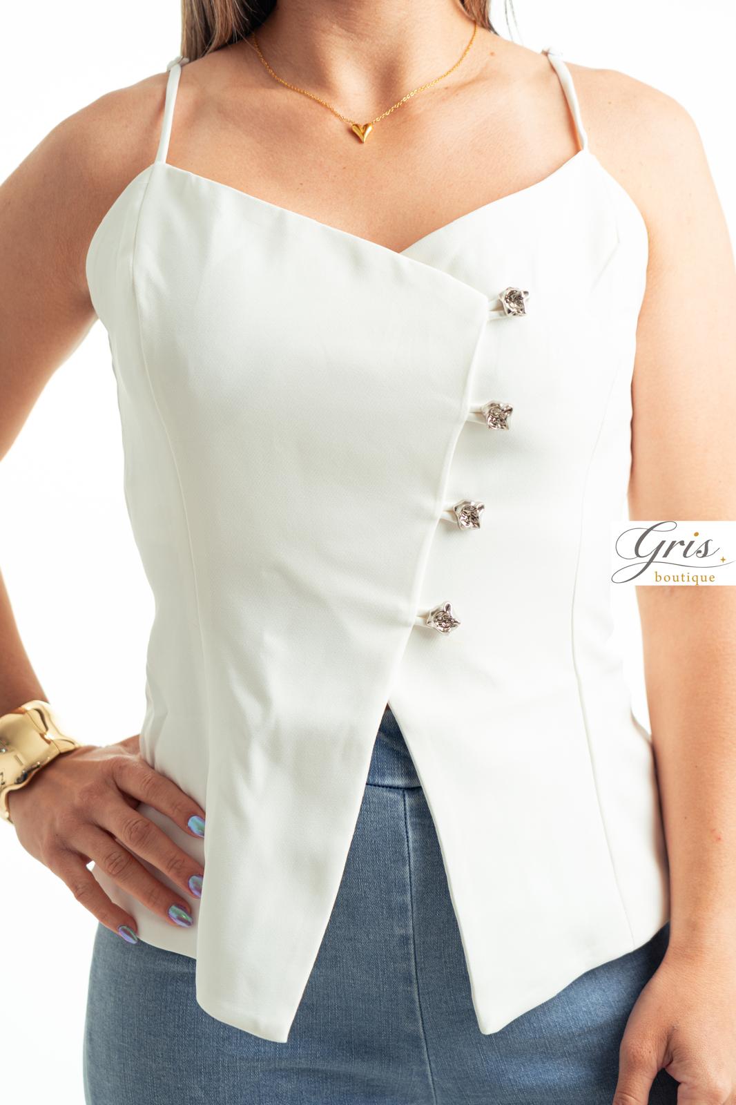 Diana White Blouse L