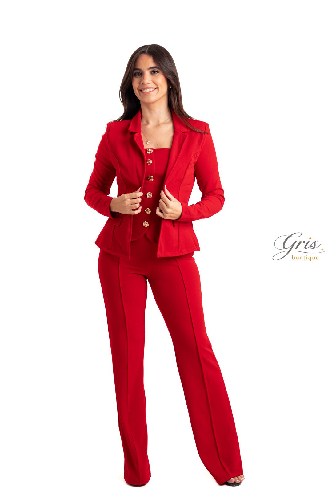 Luxe 3 Pieces Set Red Large