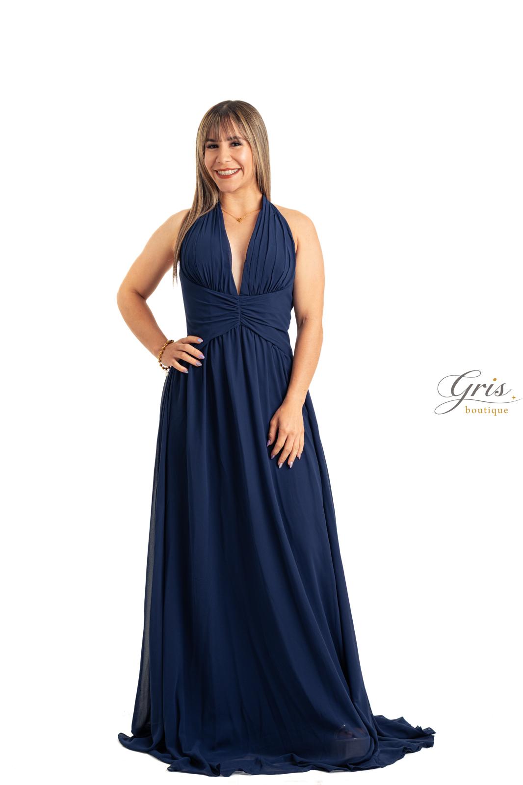 Vestido azul marino Nova