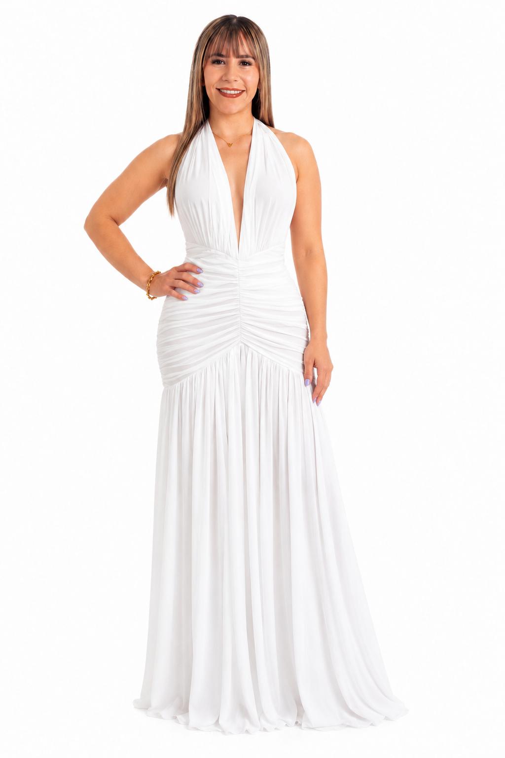 Blair White Long Dress