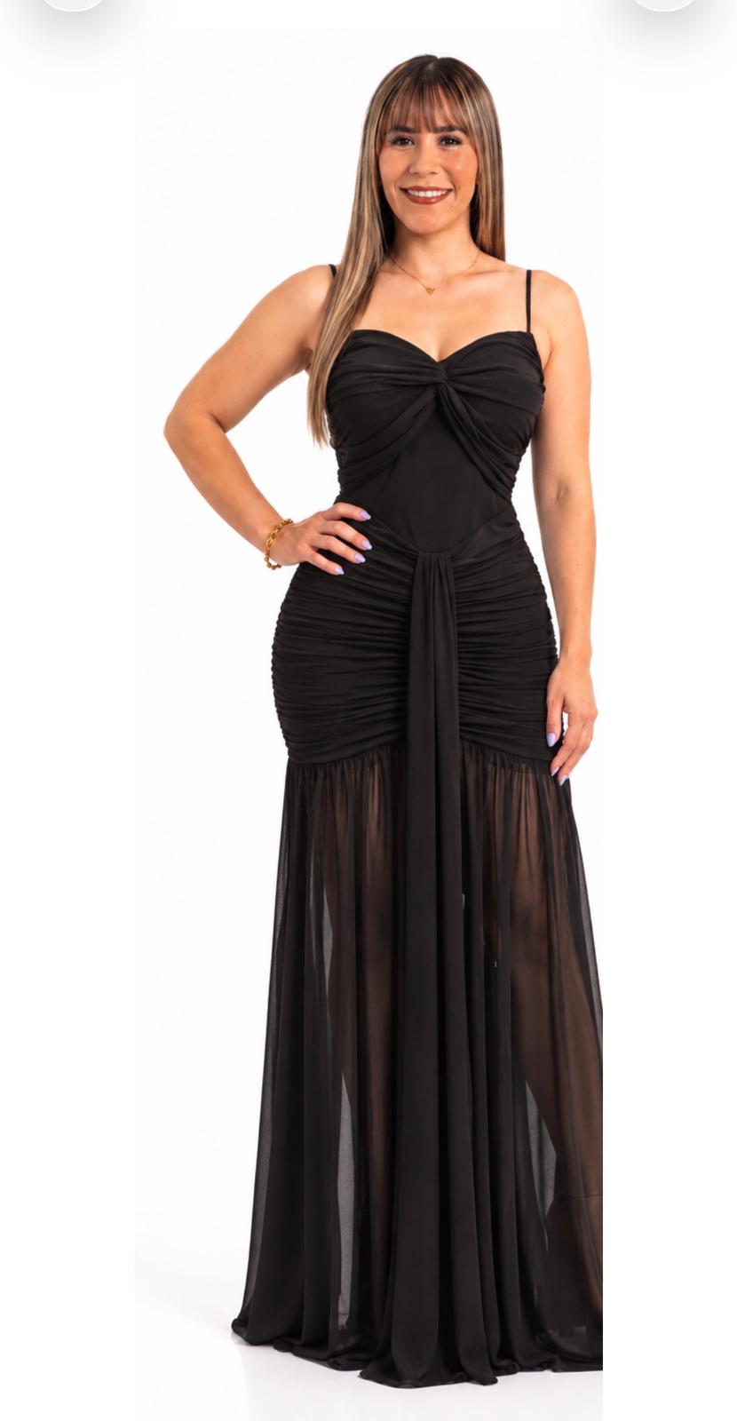 Olivia Long Black Dress