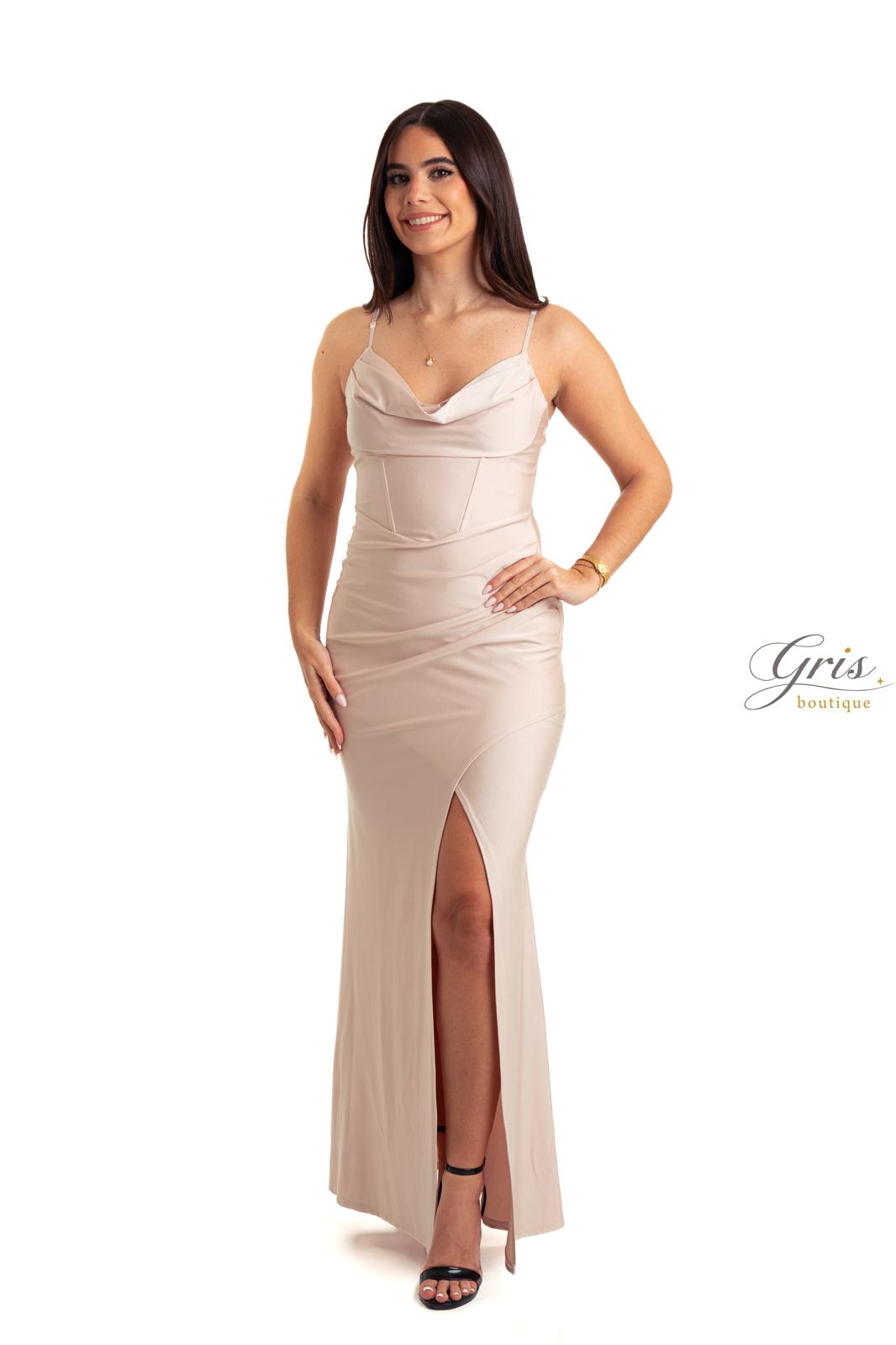 Eloise Wine Long Dress Size M