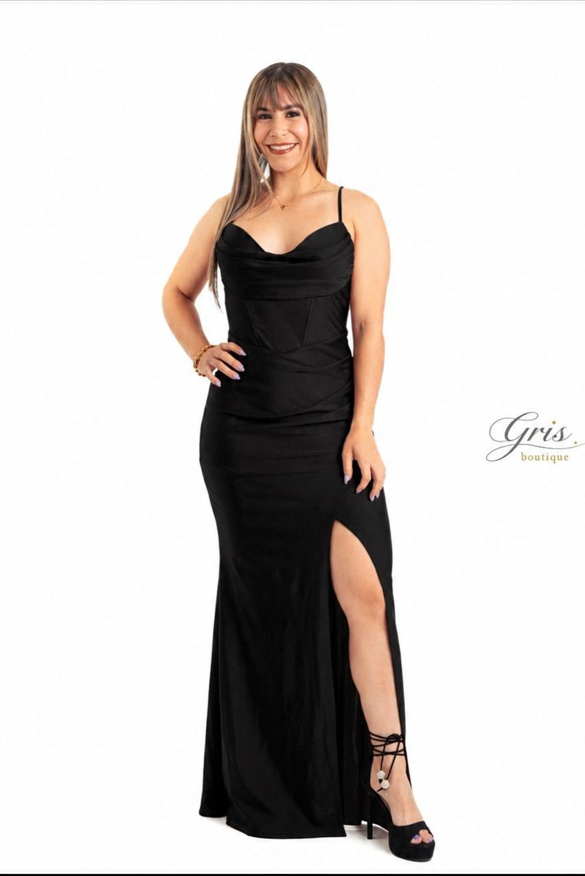 Eloise Black Long Dress